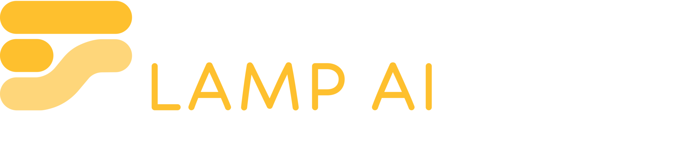 Flockscreen LAMP Logo White